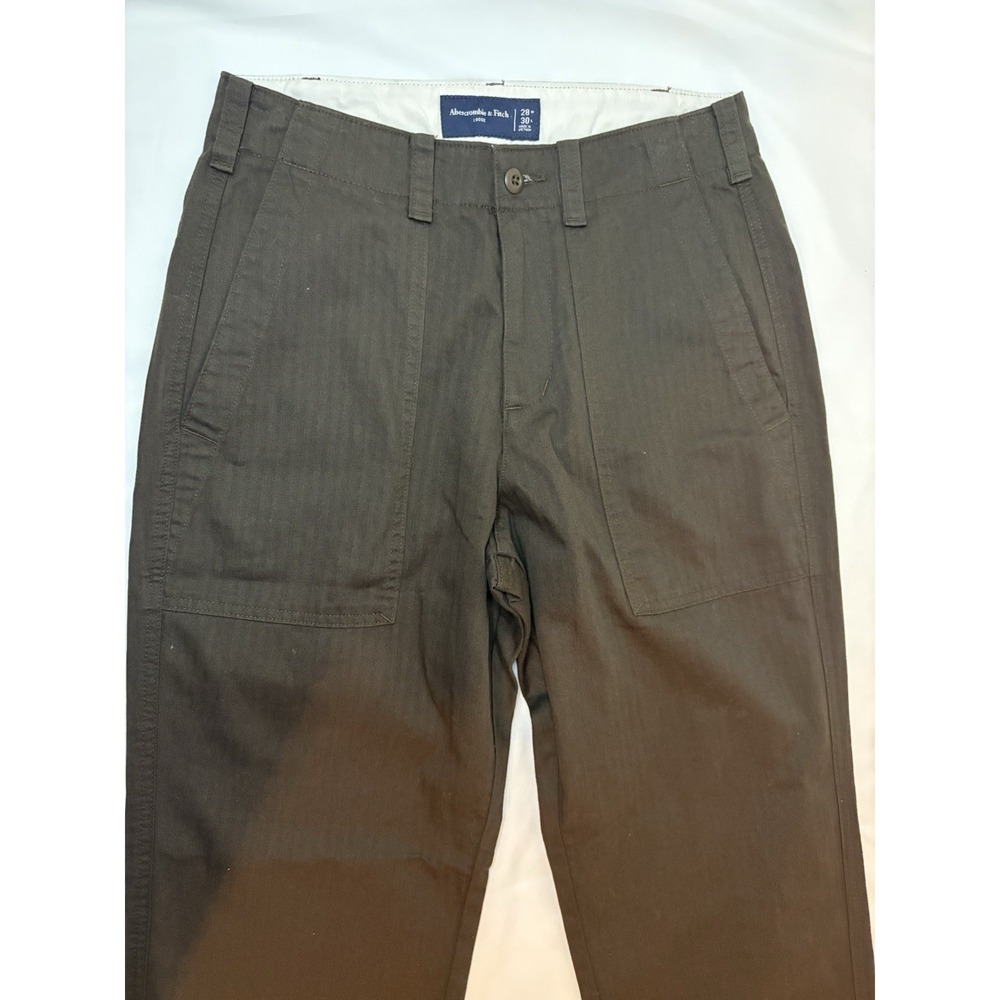 Abercrombie And Fitch Men's Loose Trousers Dark Brown -28W/30L - Picture 1 of 14